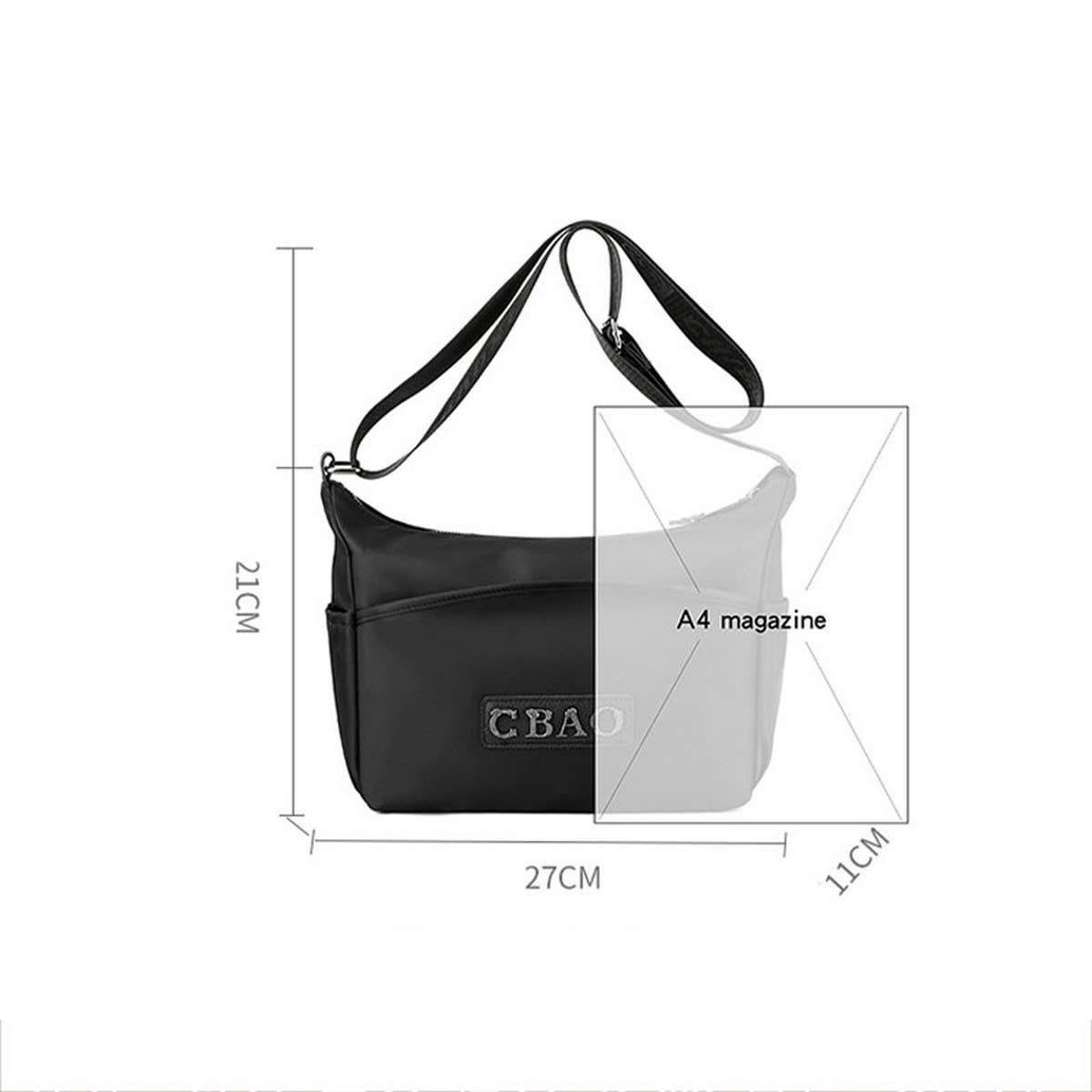 FASHION CASUAL LIGHTWEIGHT SHOULDER MESSENGER BAG_CWAB3534