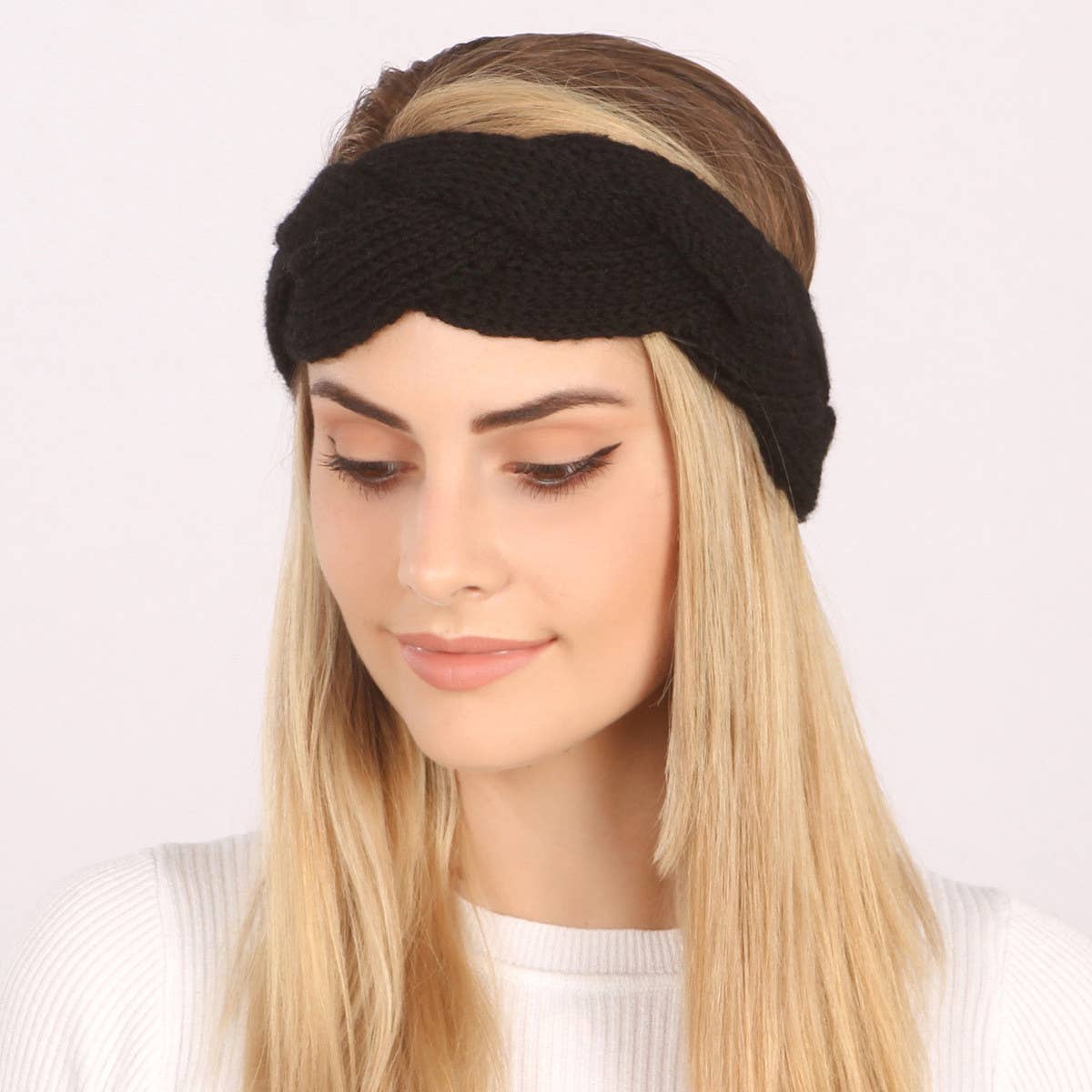 VINTAGE BRAID KNITTED HEADBAND