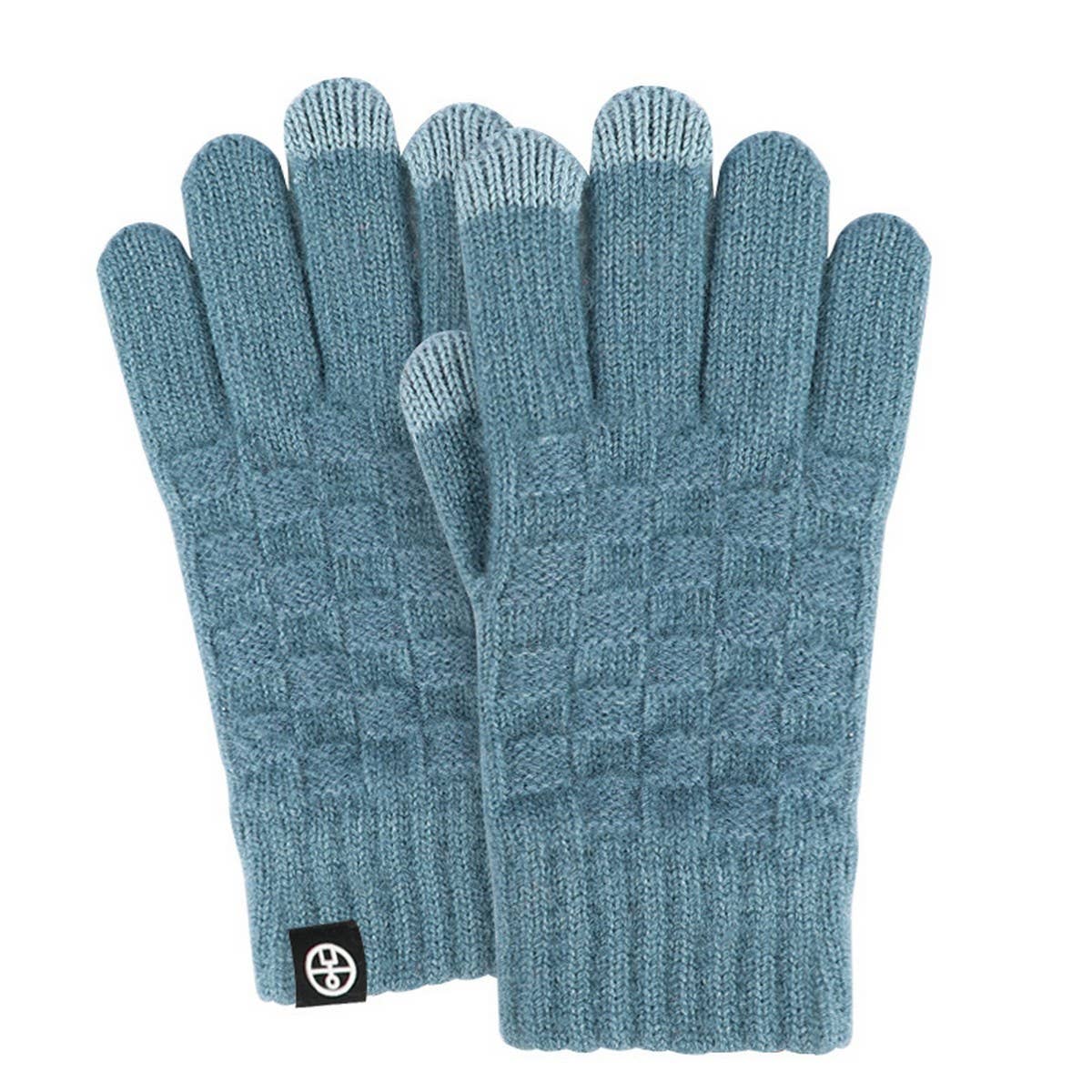 WINTER WOOLEN CHECKERED TOUCH SCREEN GLOVES_CWAG0409