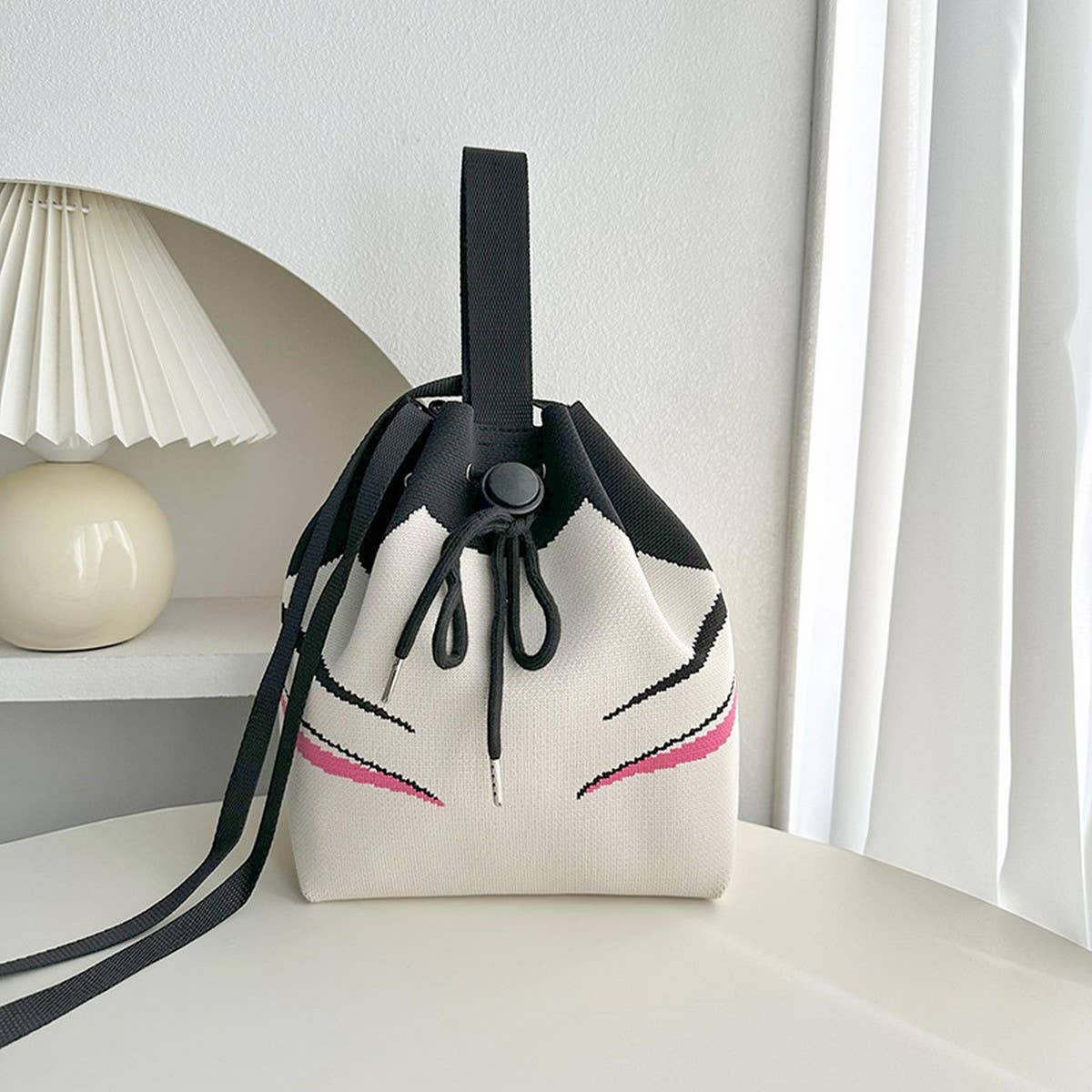 VERSATILE CASUAL DRAWSTRING TOTE CROSSBODY BAG_CWAB3069