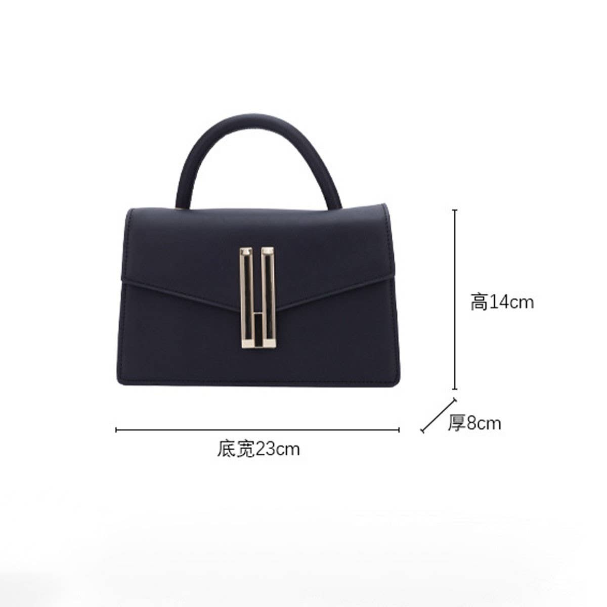SIMPLE STYLE PERSONALITY LOCK CAN CROSSBODY HANDBAG_CWAB1799