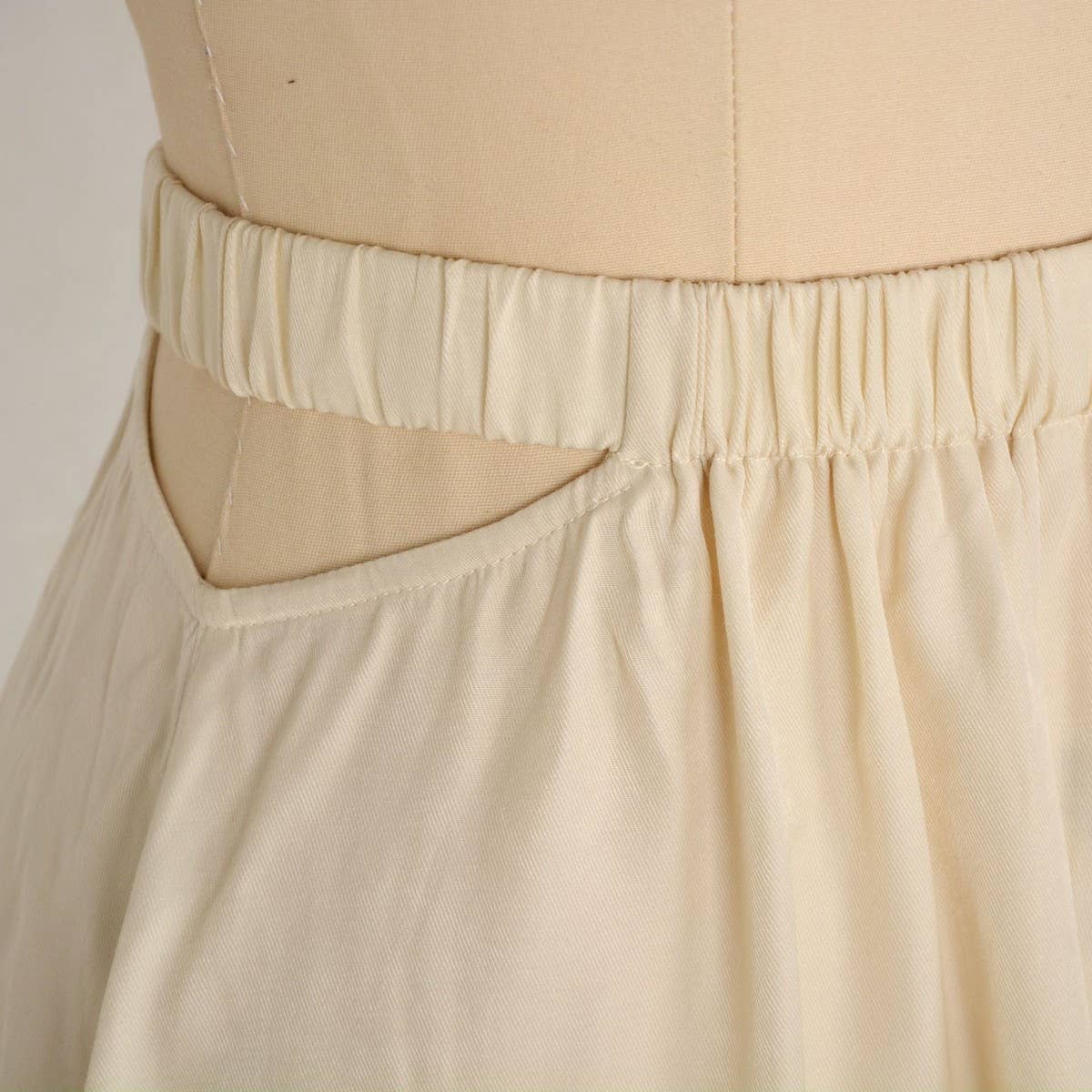 SOLID COLOR SKIRT HIGH WAIST ELASTIC LONG SKIRT_CWBSS0411