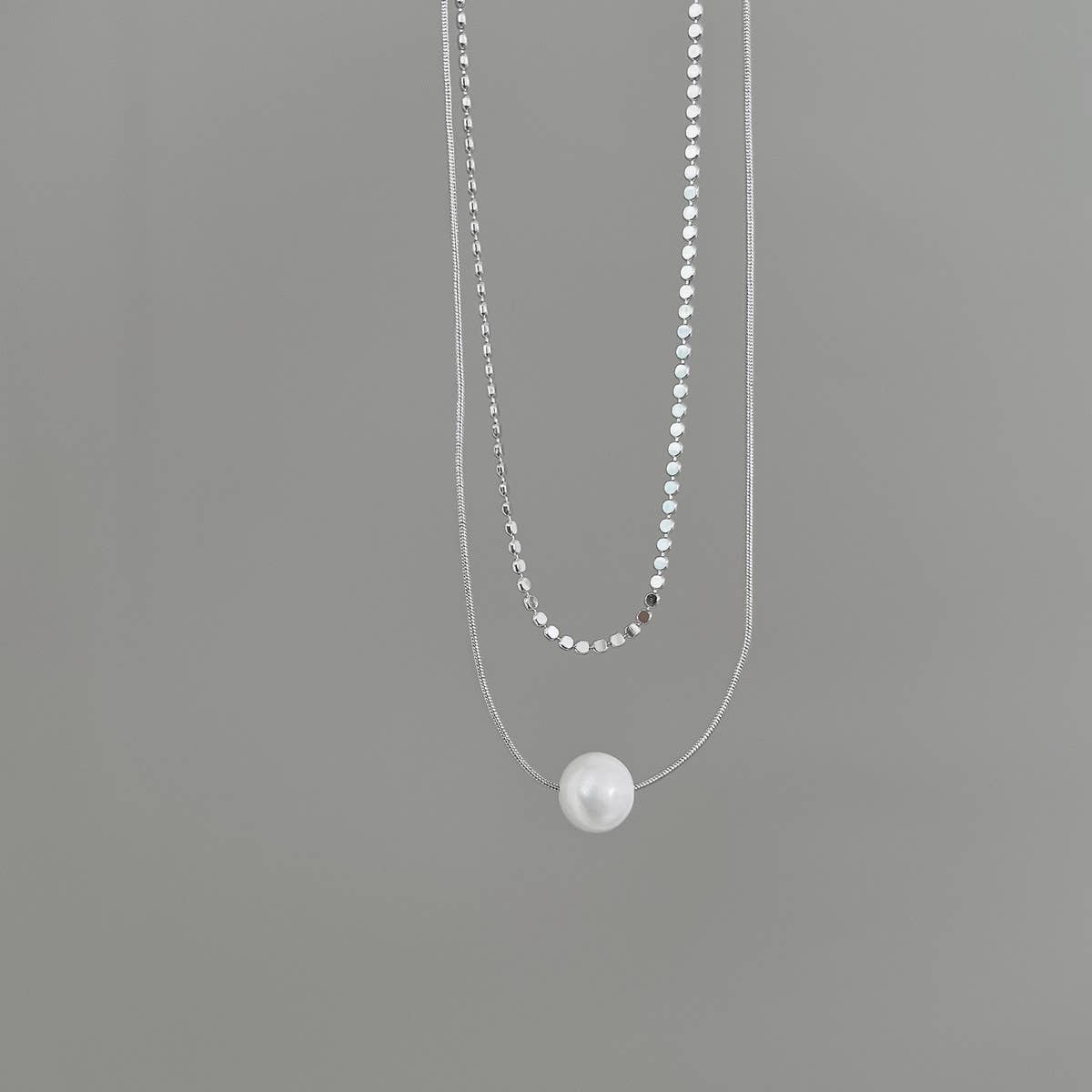 DOUBLE FRESHWATER PEARL NECKLACE