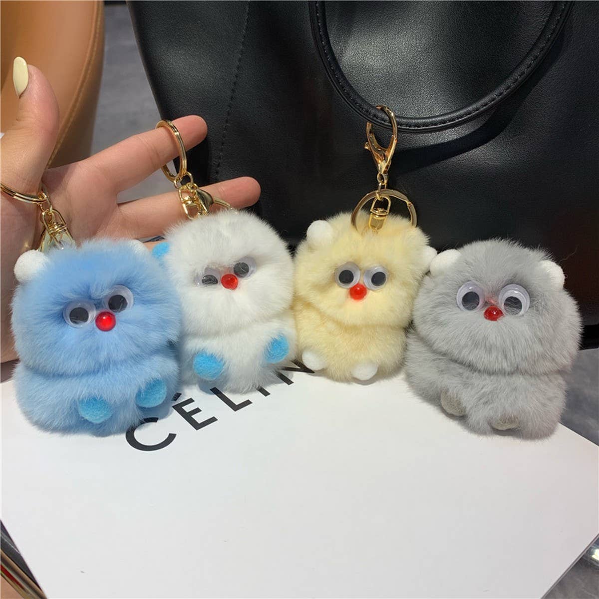 LITTLE MONSTER CAR KEYCHAIN PENDANT ACCESSORIES