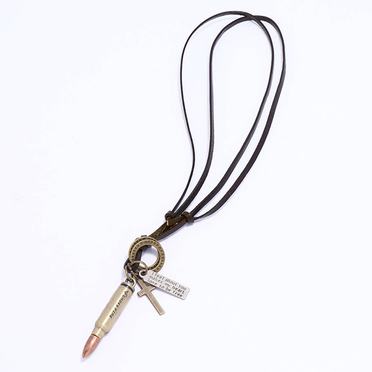 VINTAGE PUNK STYLE BULLETS NECKLACE