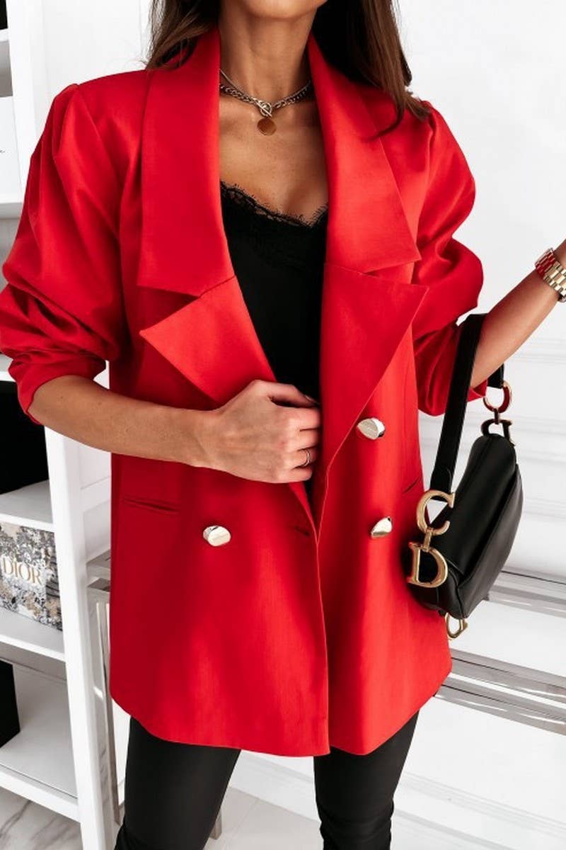 CWOBL00220_2025 WOMEN LONG SLEEVE LAPEL LOOSE BLAZER JACKET