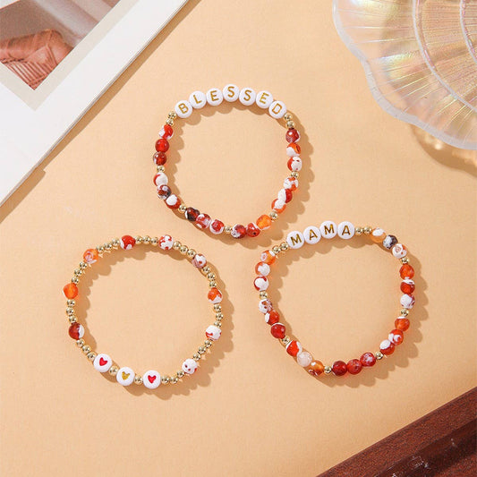 FASHION SIMPLE ACRYLIC BEADED BRACELET SET_CWMM3532