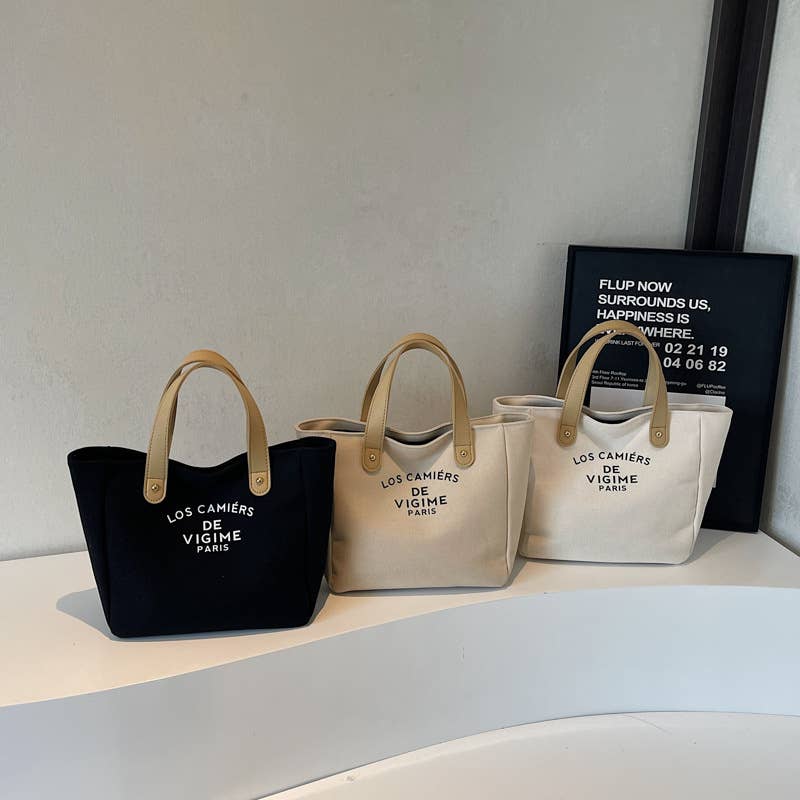 Large-capacity simple and casual bucket bag