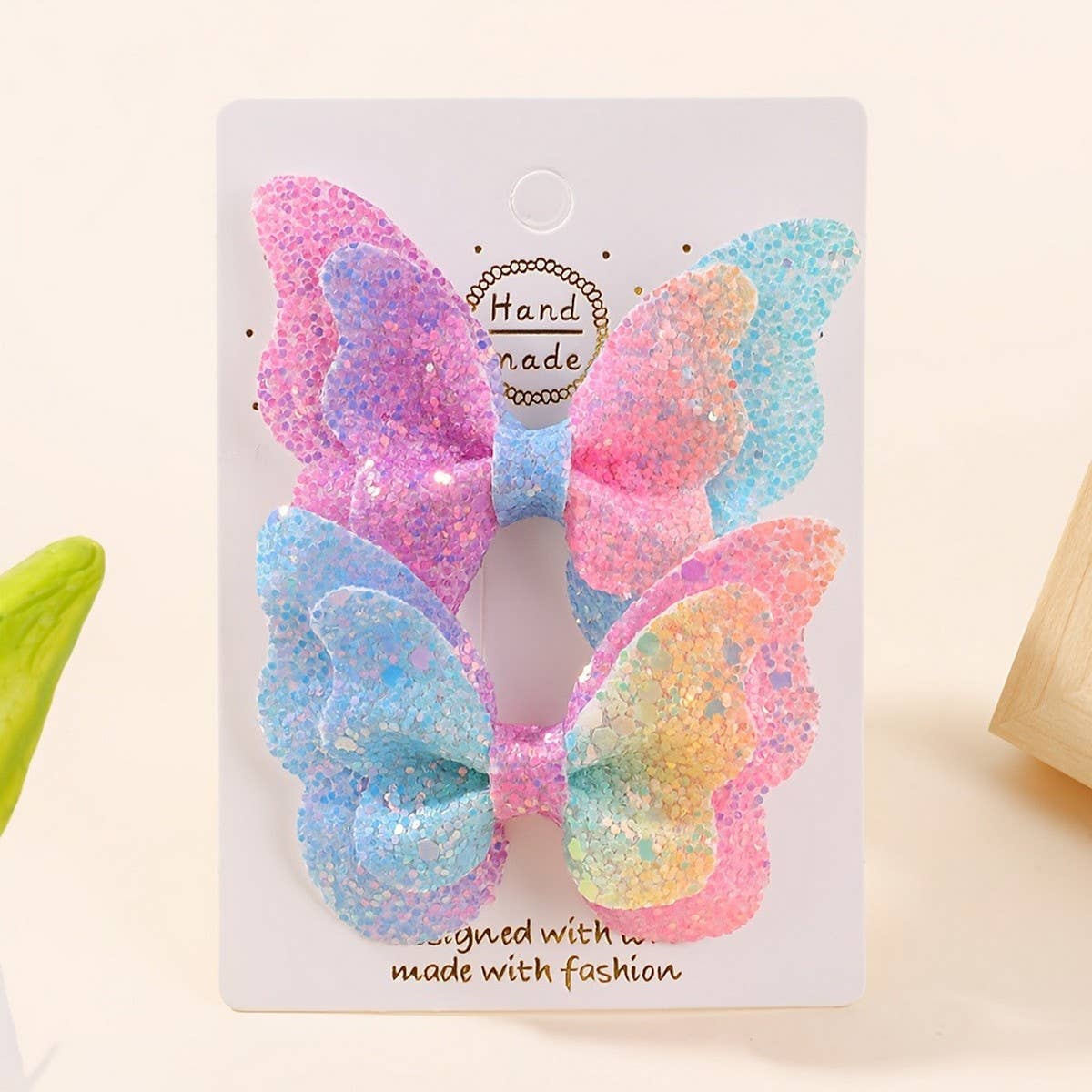 3D Gradient Glitter Bow Baby Hair Clip_CWAHA6755