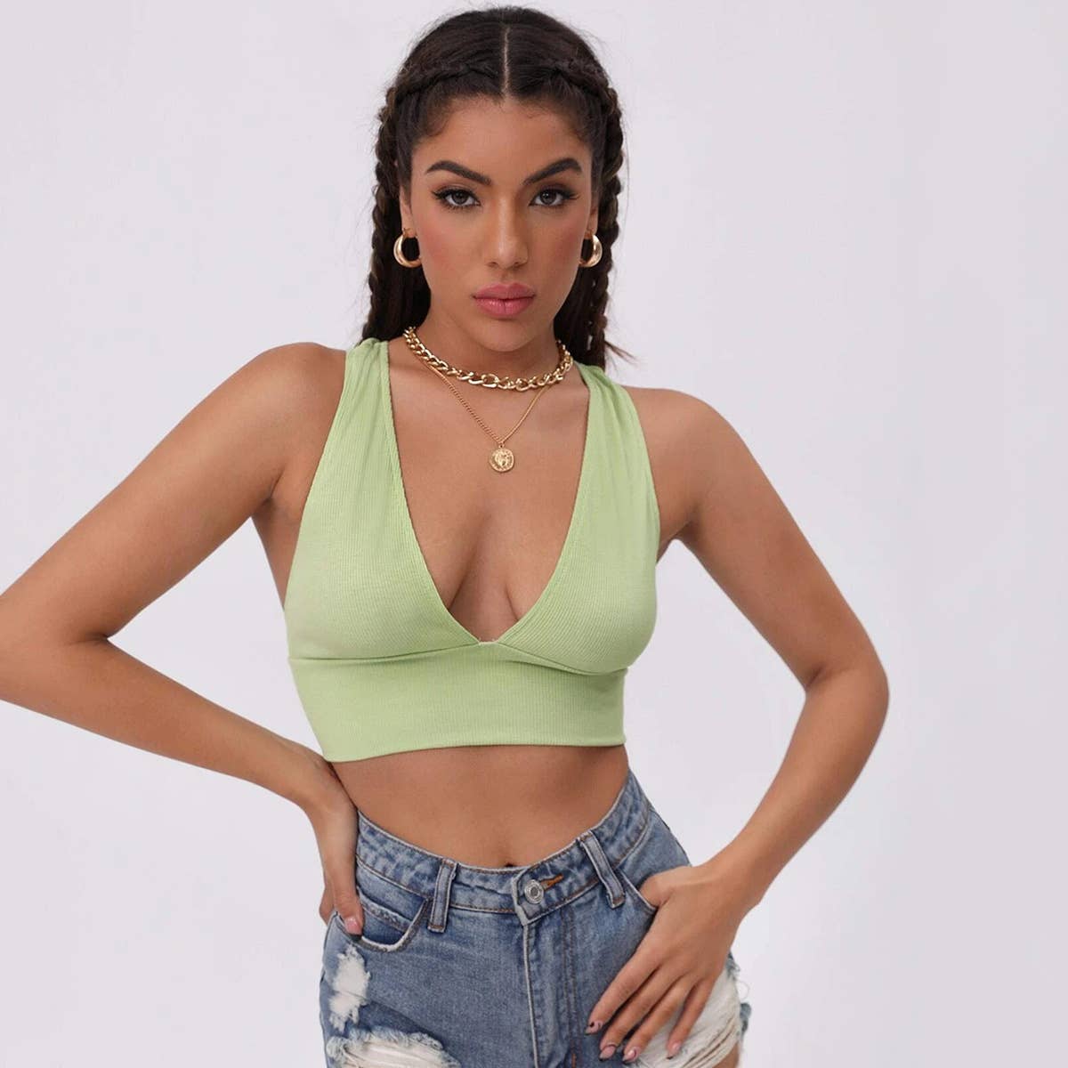 Women Sexy Sports Bra Crop Top with High Stretch