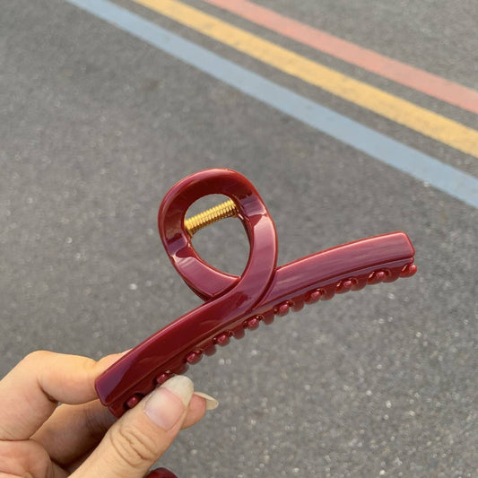 CWAHA4448_NEW RED ELEGANT AND HIGH-END HAIRPIN