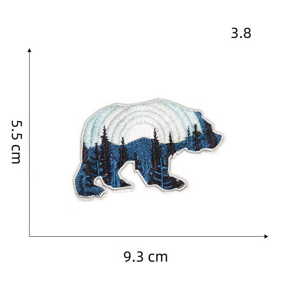 NEW OUTDOOR COLORFUL BEAR EMBROIDERED PATCH