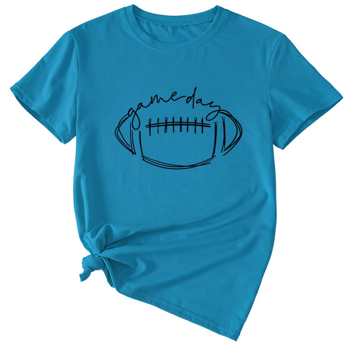 Women??¢s Casual Tee with Fun Football Print_CWDSD8368