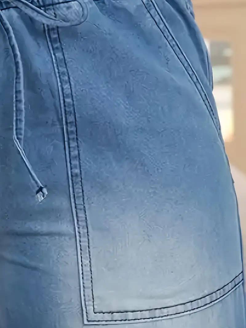 Loose,versatile,casual and trendy wide-leg jeans