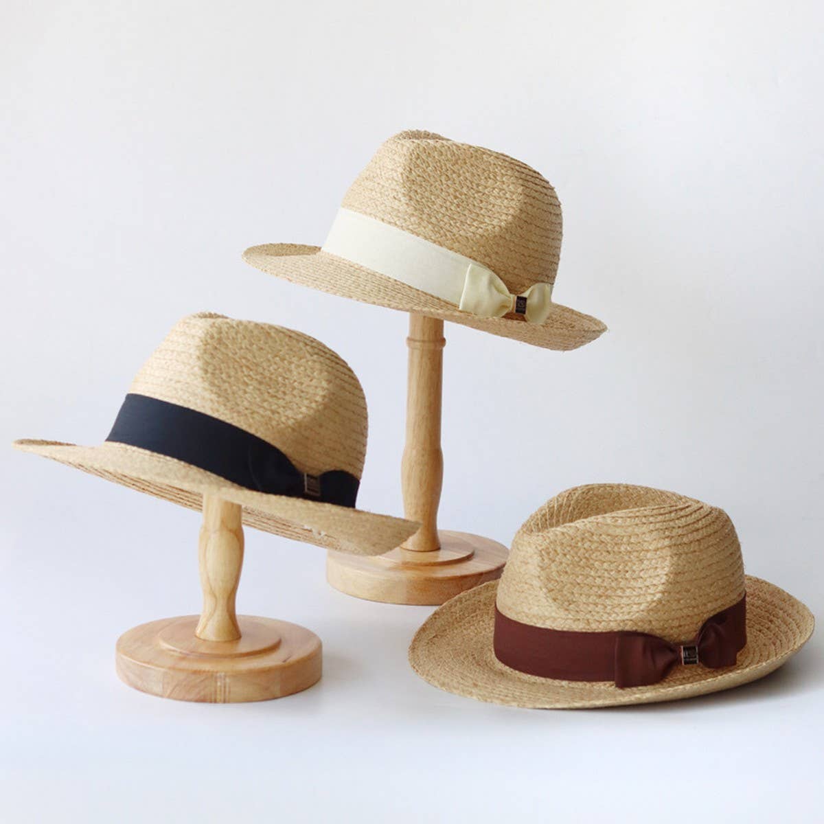 Summer bow fashionable all-match straw hat_CWAH3486