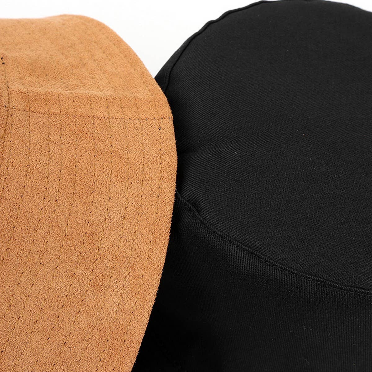 CWAH1524_SUEDE SOLID COLOR REVERSIBLE BUCKET HAT