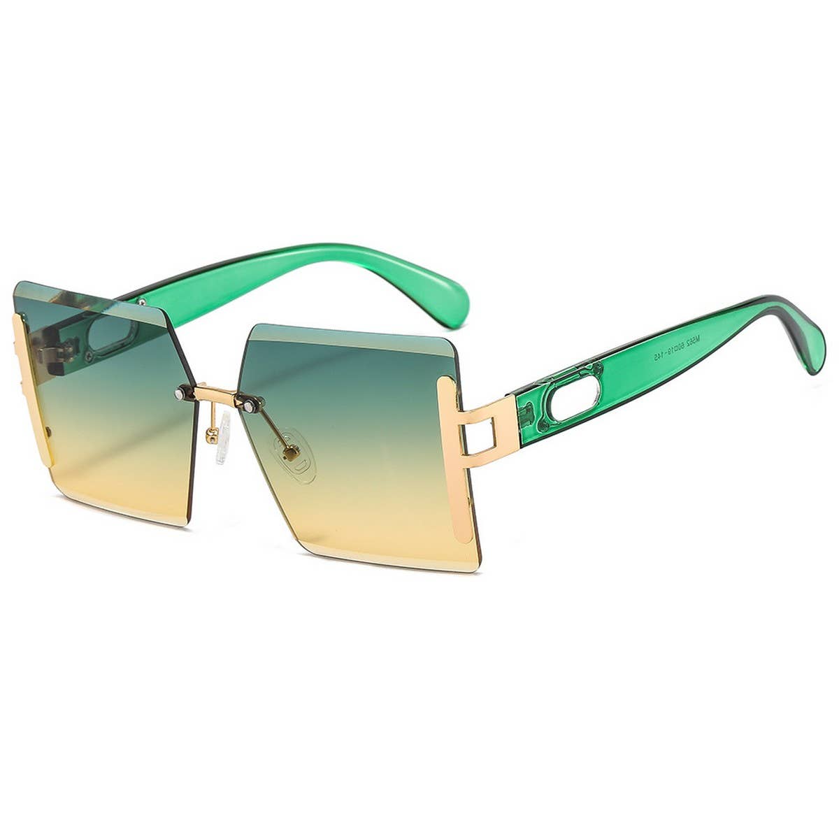 Rimless Cut Edge Ocean Lens Sunglasses Unisex