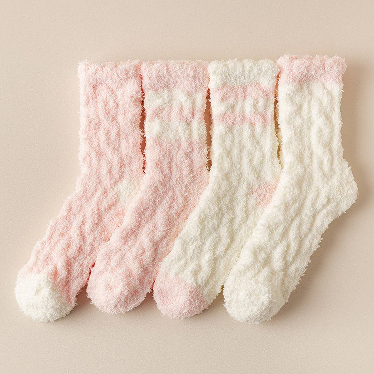 WOMEN'S THICK WARM CORAL FLEECE MID-TUBE SOCKS