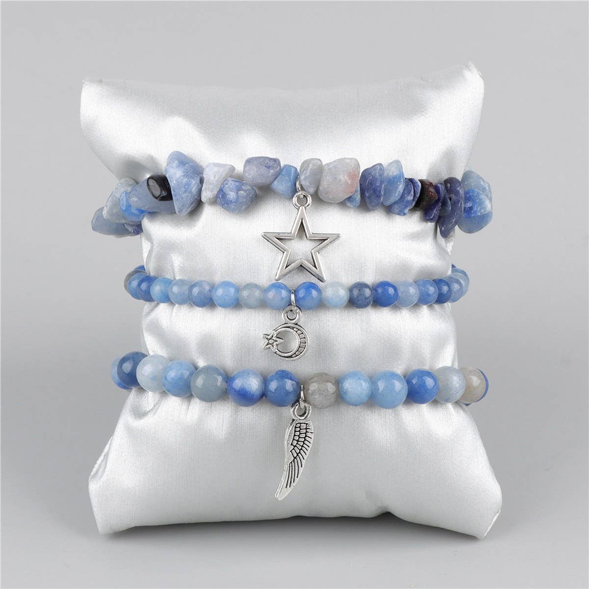 CWAJE4223_NATURAL STONE SIMPLE STAR LEAF PENDANT BRACELET