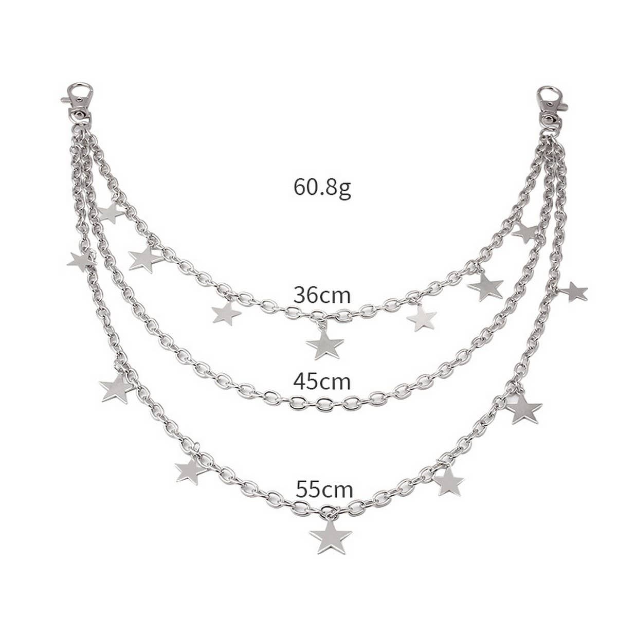 STAR SHAPED PENDANT PANTS CHAIN_CWMM0661