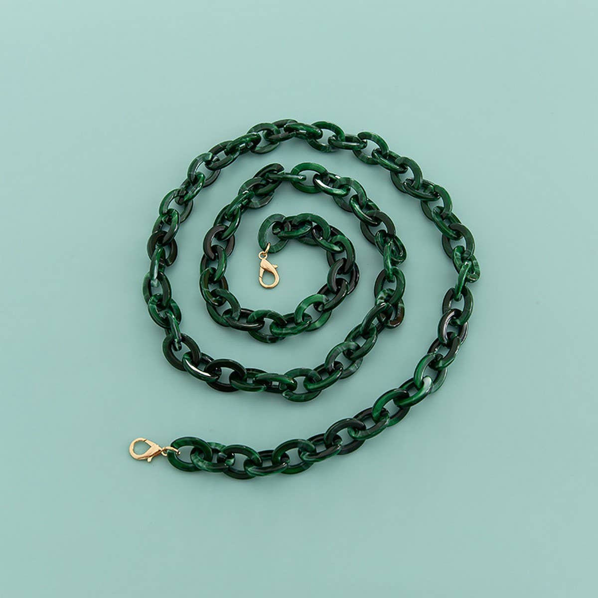 47" Oval 0.67*0.98" Acrylic Chain Bag Strap_CWMM5099