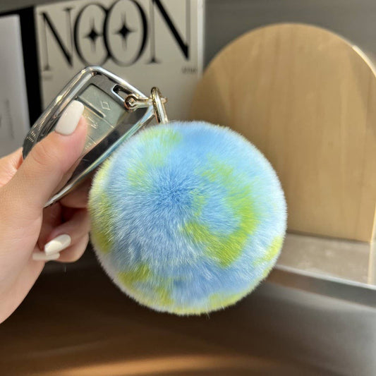 CUTE FUR BALL CAR KEYCHAIN BAG PENDANT GIFT