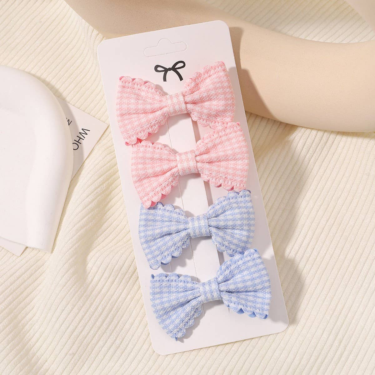 Girls¡¯ Plaid Lace Hair Clips ? Daily & Princess