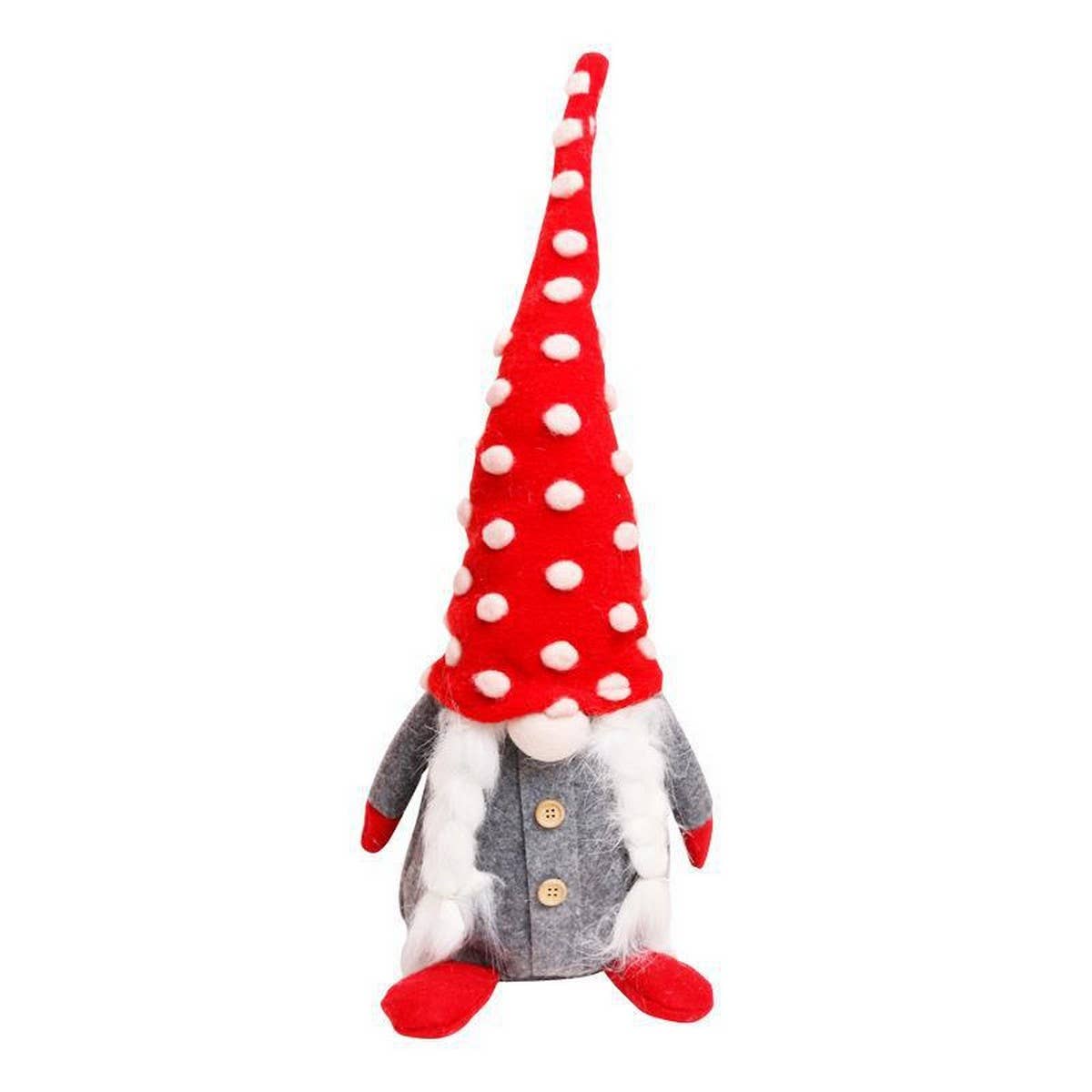 Plush Red Hat Faceless Gnome Christmas Doll_CWAJE05402
