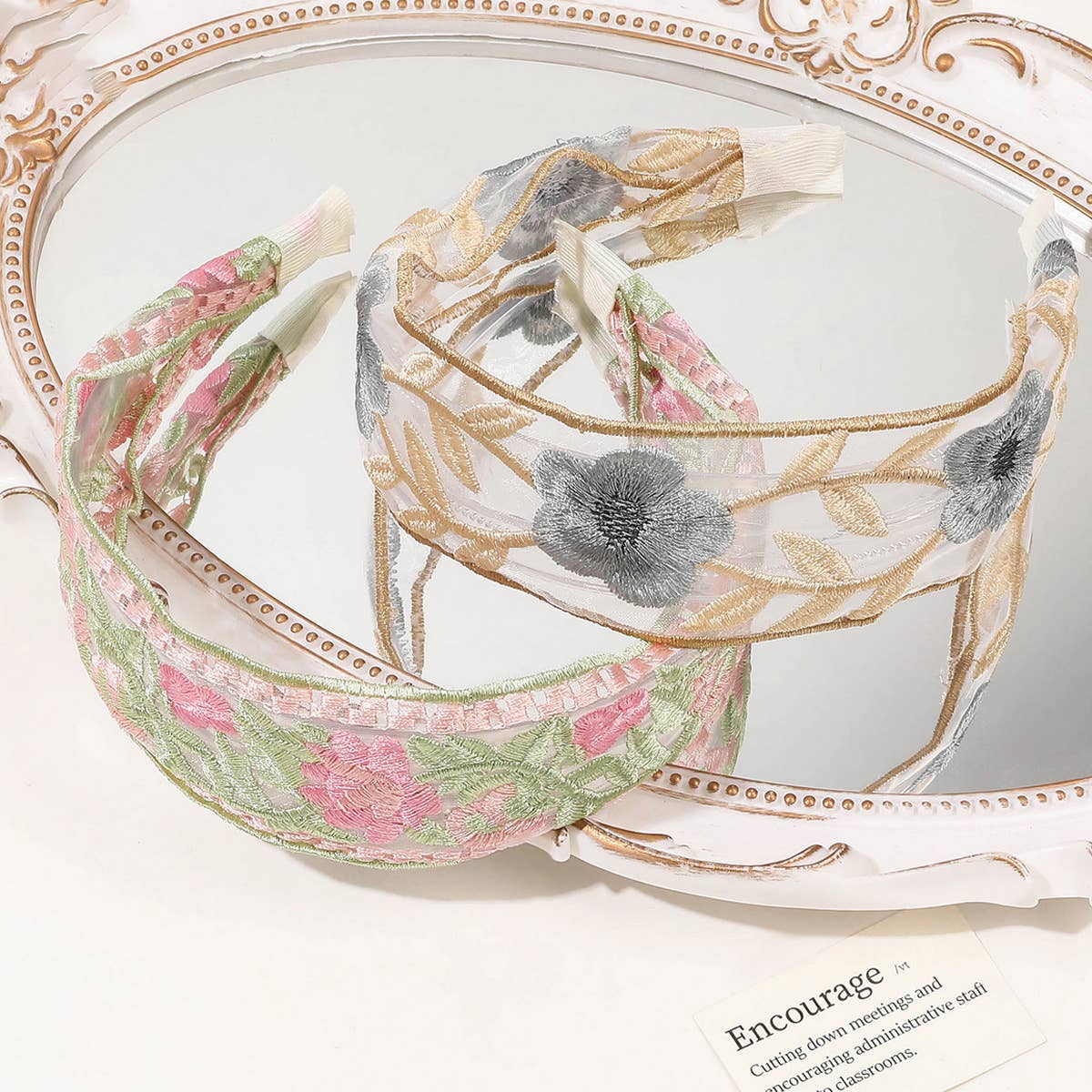 MESH EMBROIDERED FLOWER HEADBAND_CWAHA1651