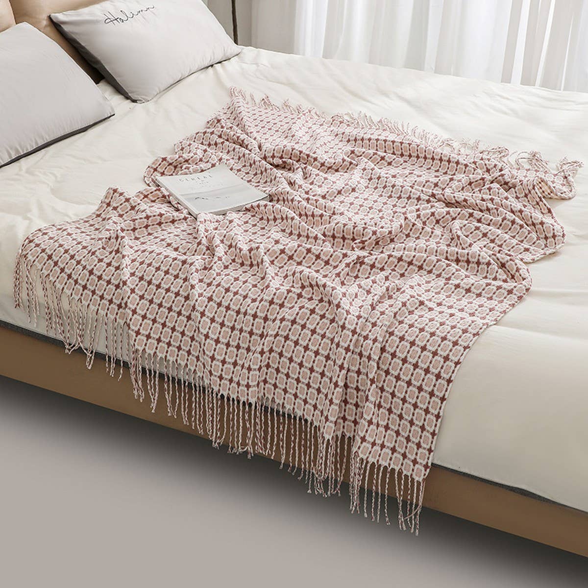 KNITTED SOFT BLANKET NAP SOFA BLANKET