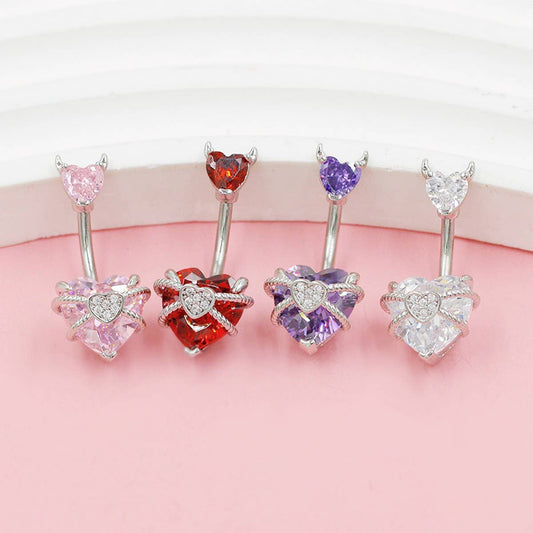 Sweet Stainless Steel Belly Ring Fashion Piercing