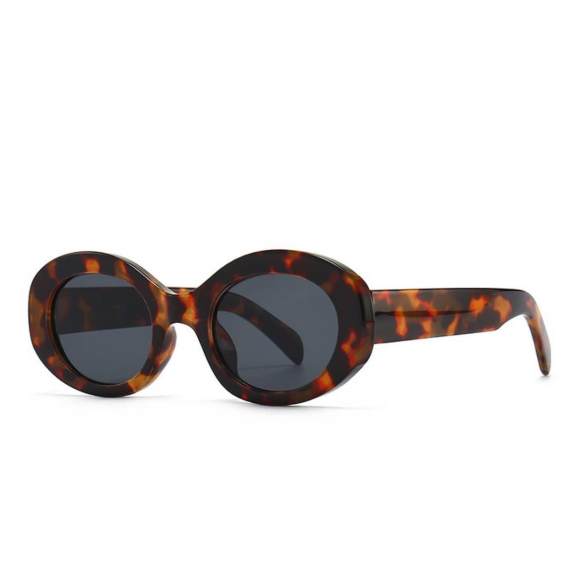 MARBLE OVAL TRENDY STREET STYLE SUNGLASSES