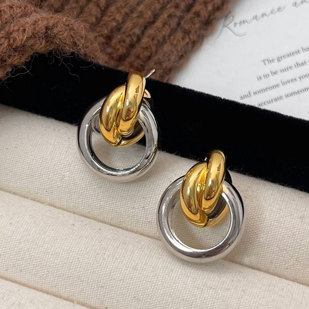 NEW GEOMETRIC FASHION CIRCLE EARRINGS FOR WOMEN