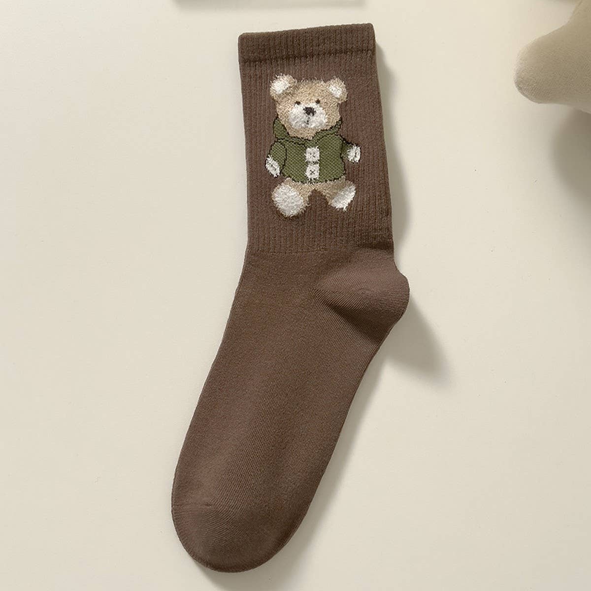 CUTE CARTOON BEAR WOMEN'S MID-LENGTH SOCKS