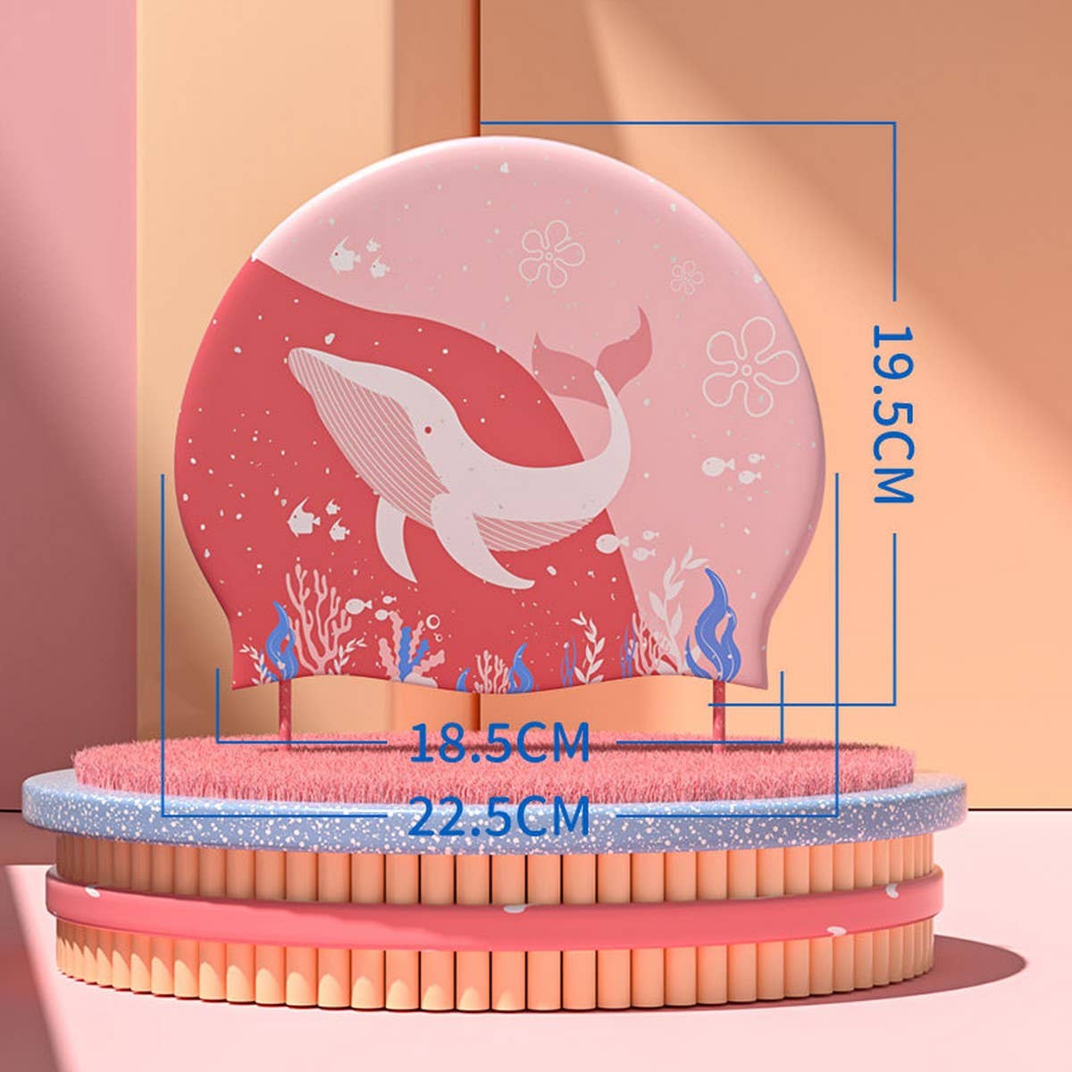 Kids Silicone Swim Cap Waterproof Cute Cartoon