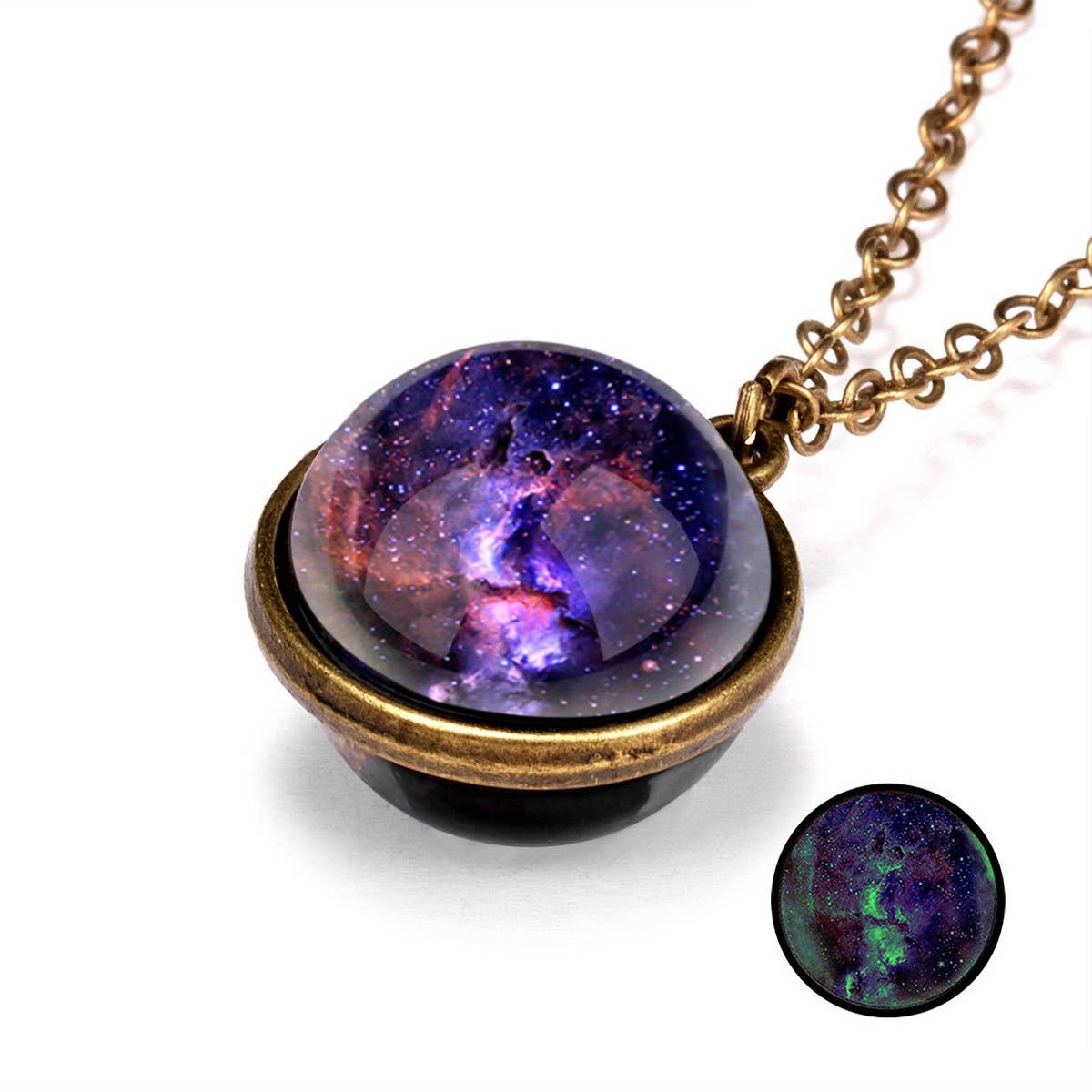 CWAJE2502_LUMINOUS DOUBLE-SIDED UNIVERSE STARRY SKY NECKLACE