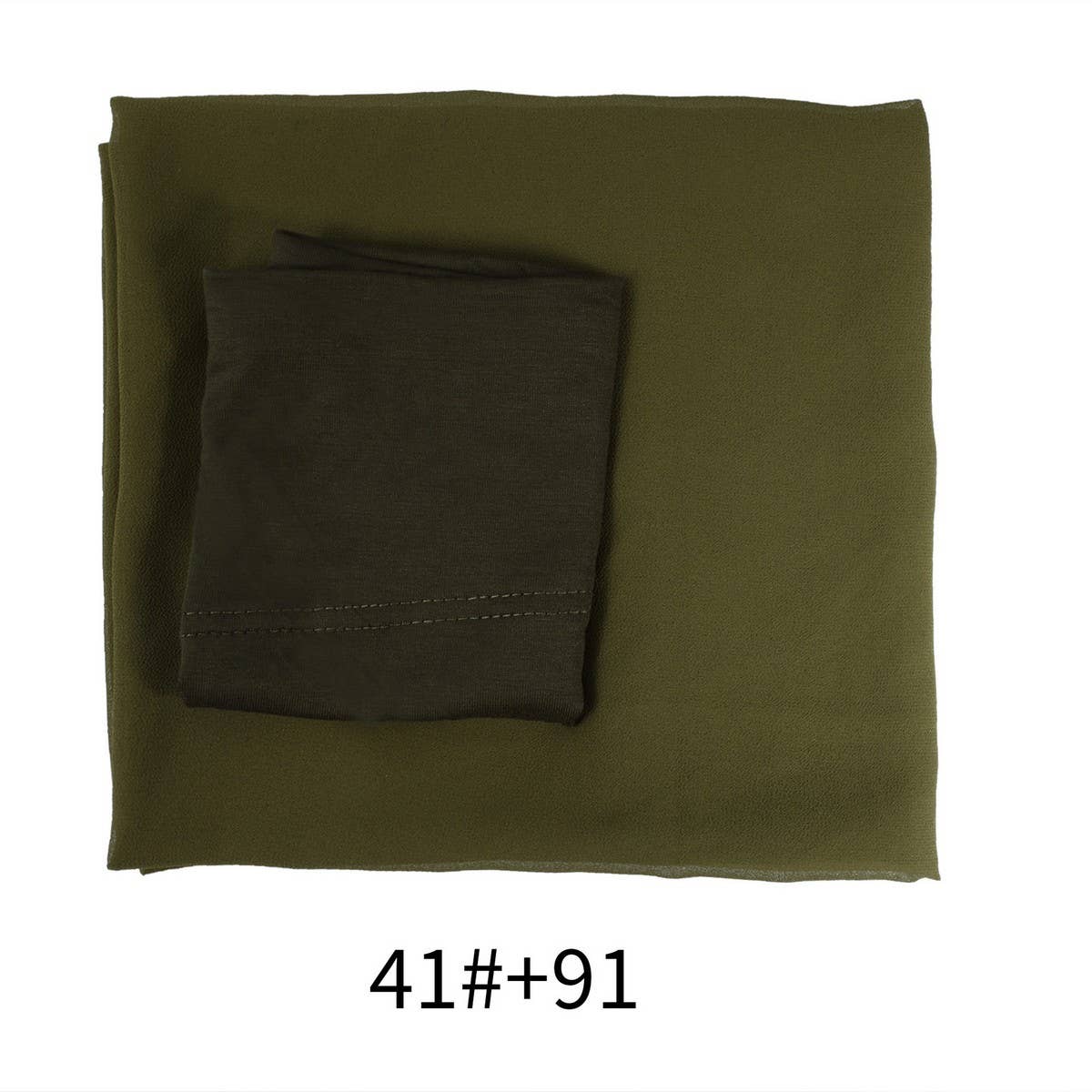 TWO-PIECE CHIFFON SHAWL AND HEADSCARF