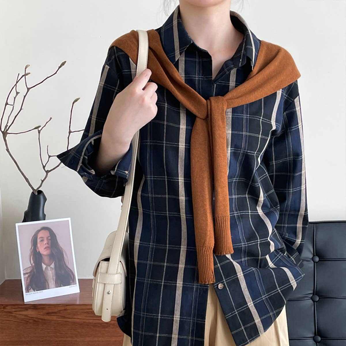 Slouchy relaxed casual shirt jacket