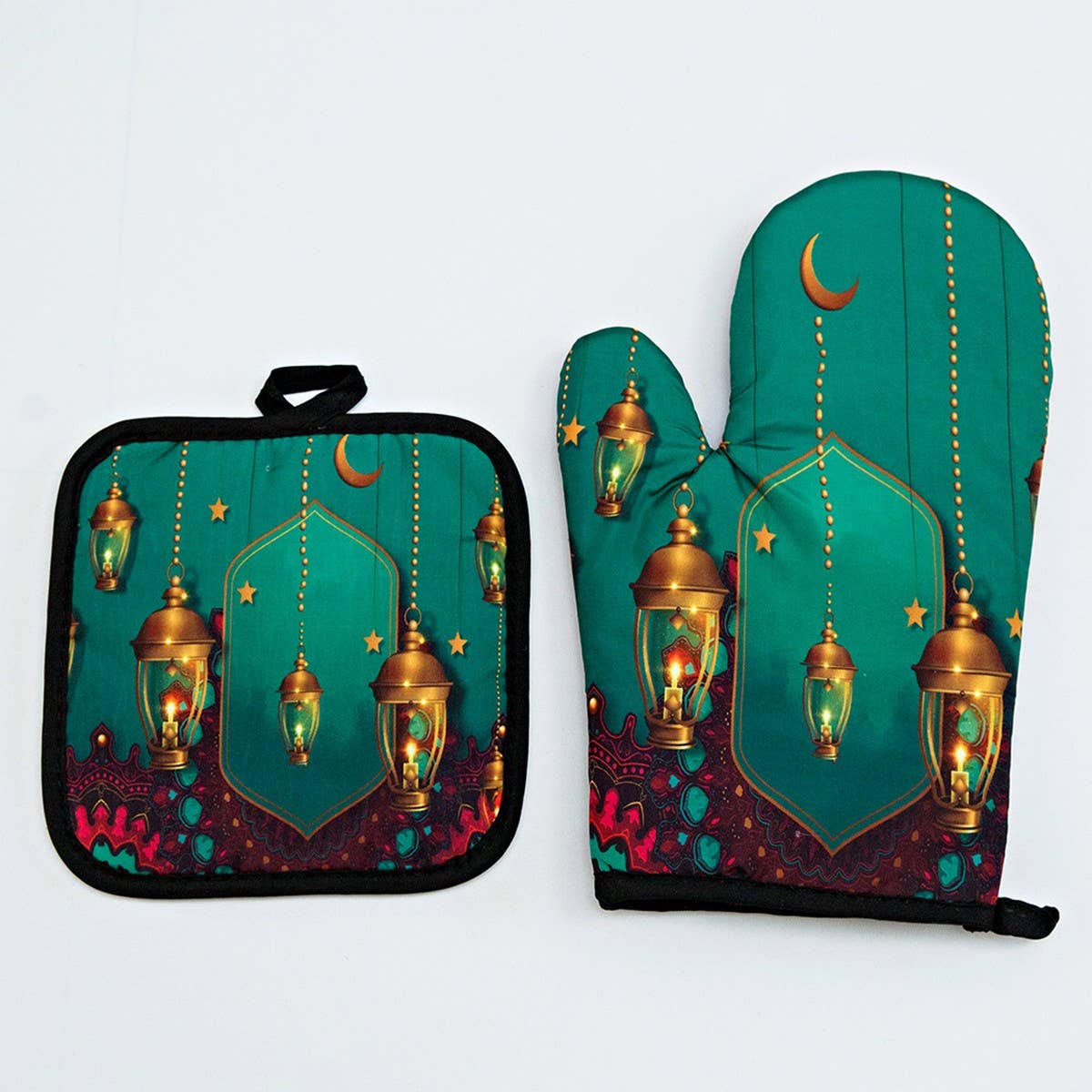 KITCHEN HEAT RESISTANT THICK ANTI-SCALDING GLOVES_CWMM1457