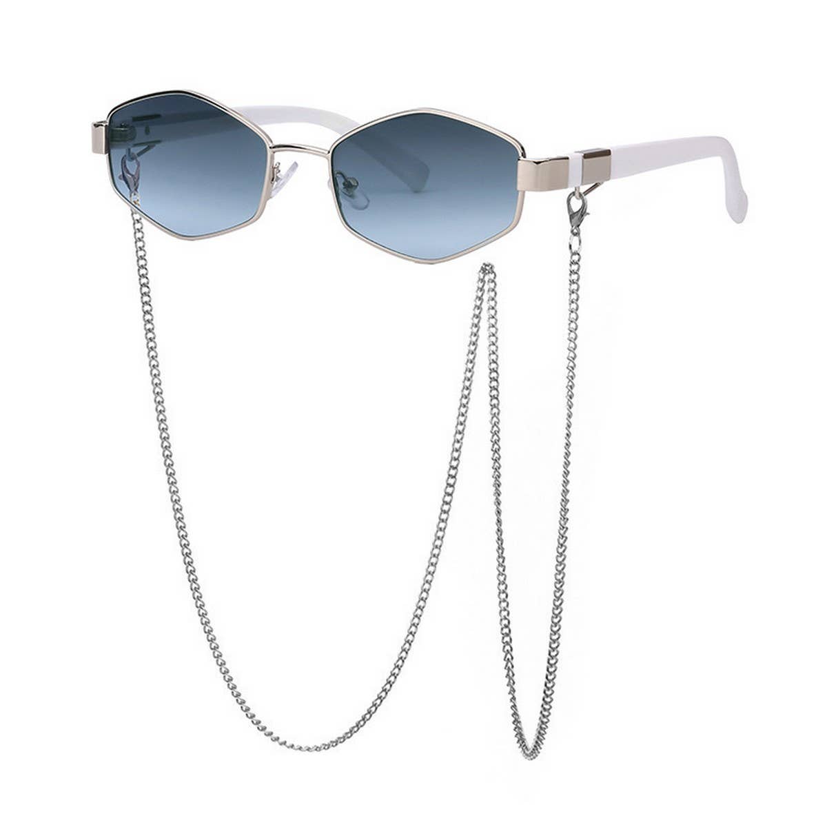 FASHION CHAIN IRREGULAR FRAME SUNGLASSES_CWASG0609