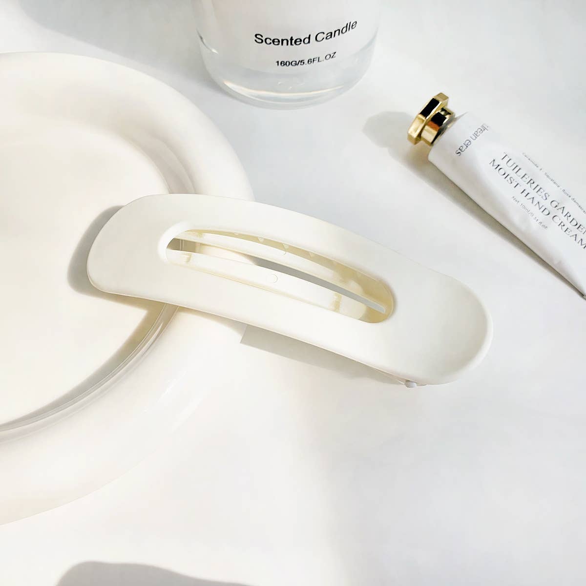 Simple and elegant matte coffee series hair clips