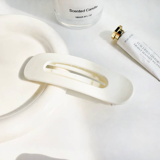 Simple and elegant matte coffee series hair clips