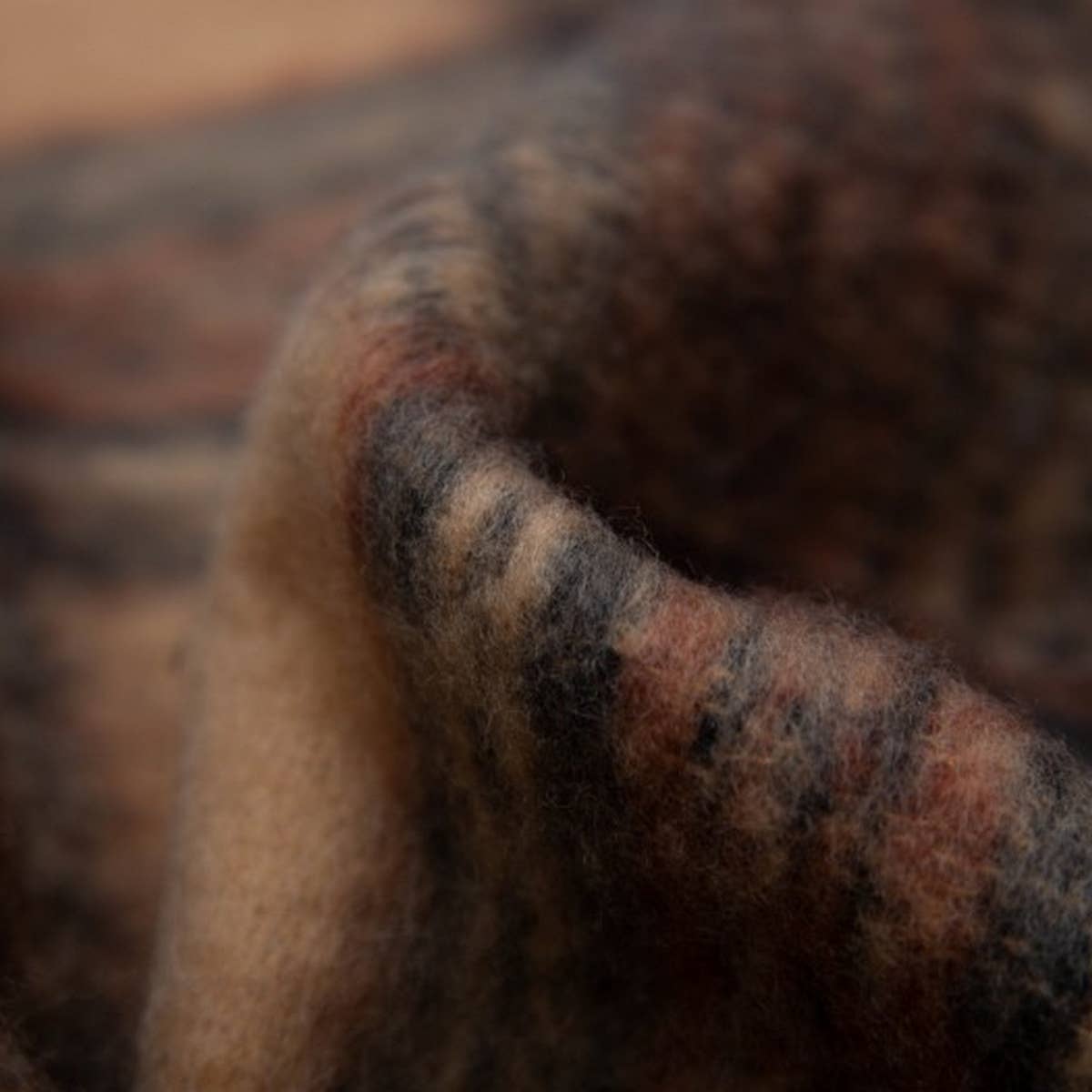 Coffee Melange Scarf ? Thick Winter Shawl Wrap