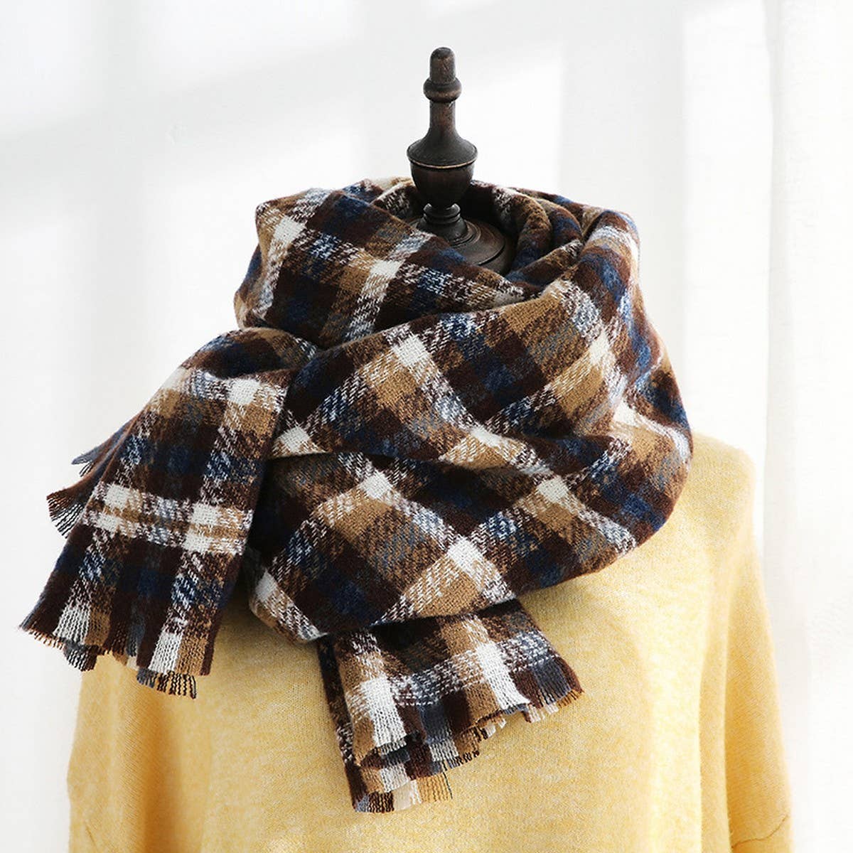 SWEET AND FASHIONABLE PLAID SCARF FOR WOMEN