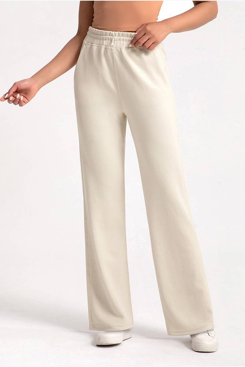 CWBLP1511_MODAL LOOSE HIGH WAIST STRAIGHT PANTS