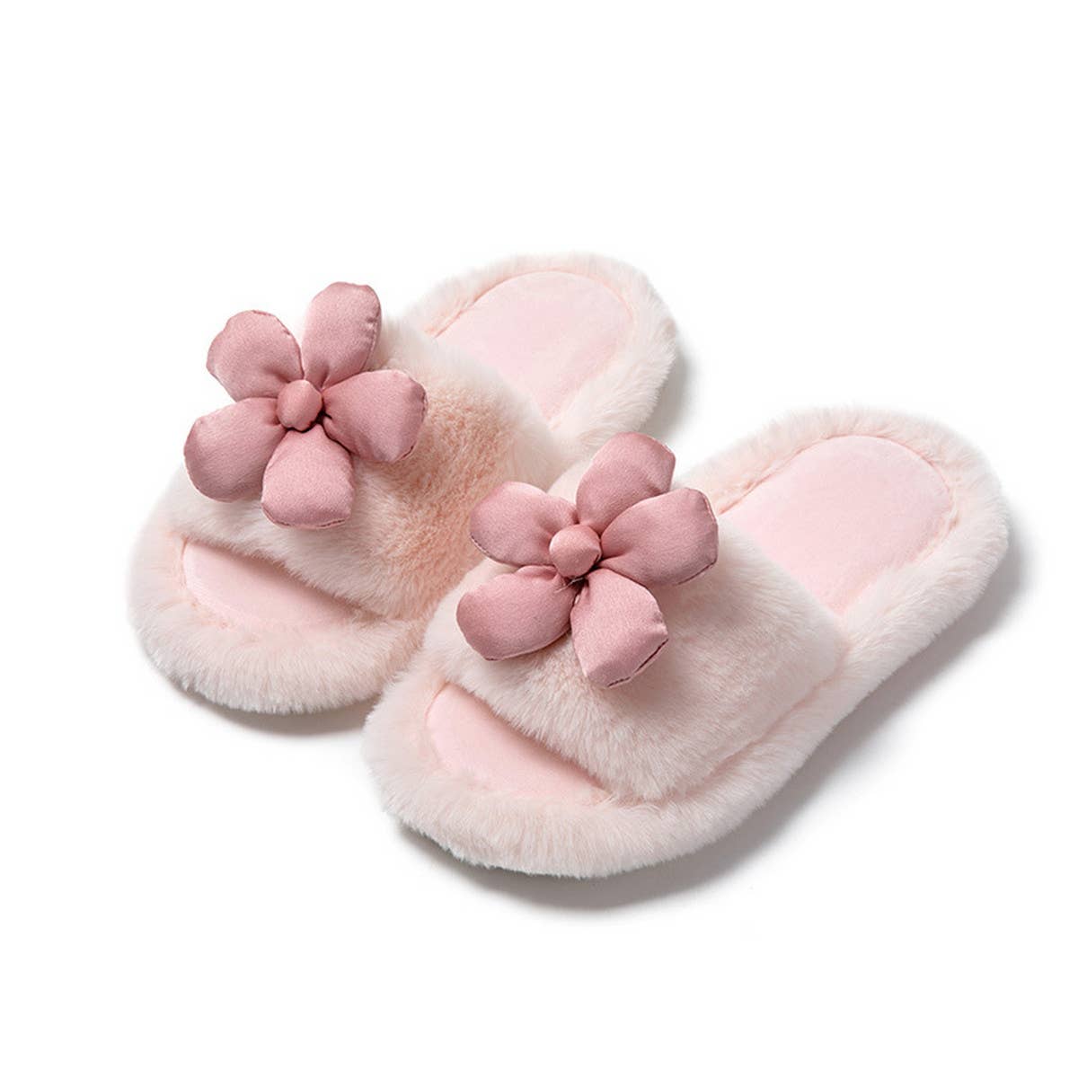HOME FLOWER OPEN COTTON SLIPPERS