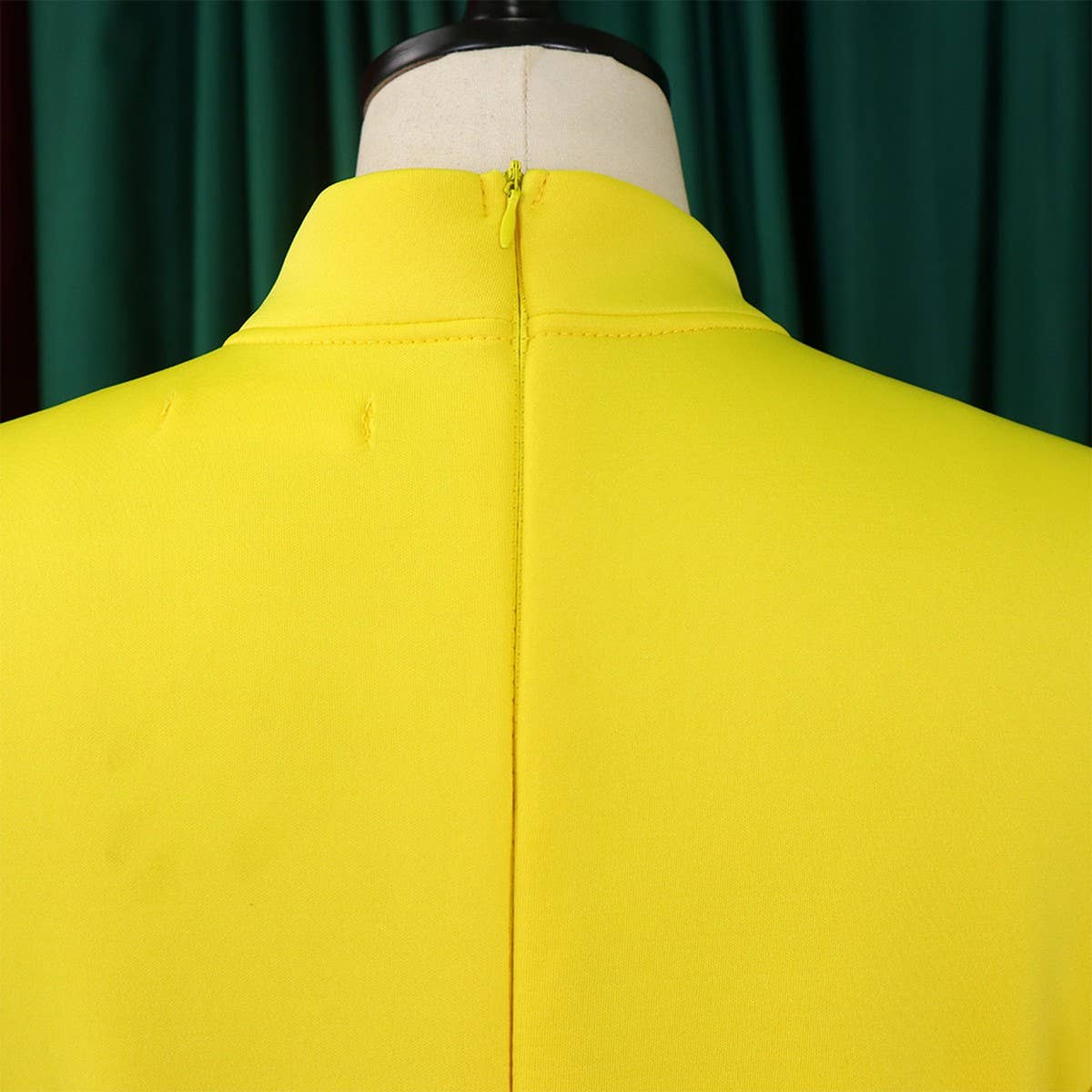 LANTERN SLEEVE HIGH WAIST BOW OVERSIZED DRESS_CWDMD3664