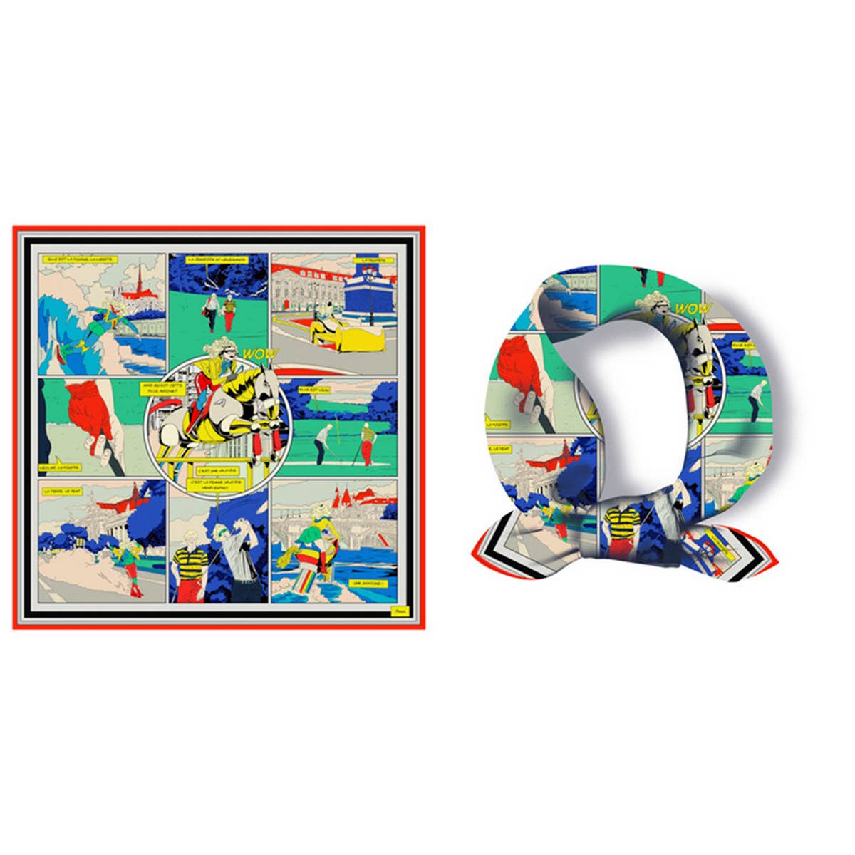 UV Protection Scarf - Lightweight Satin Square