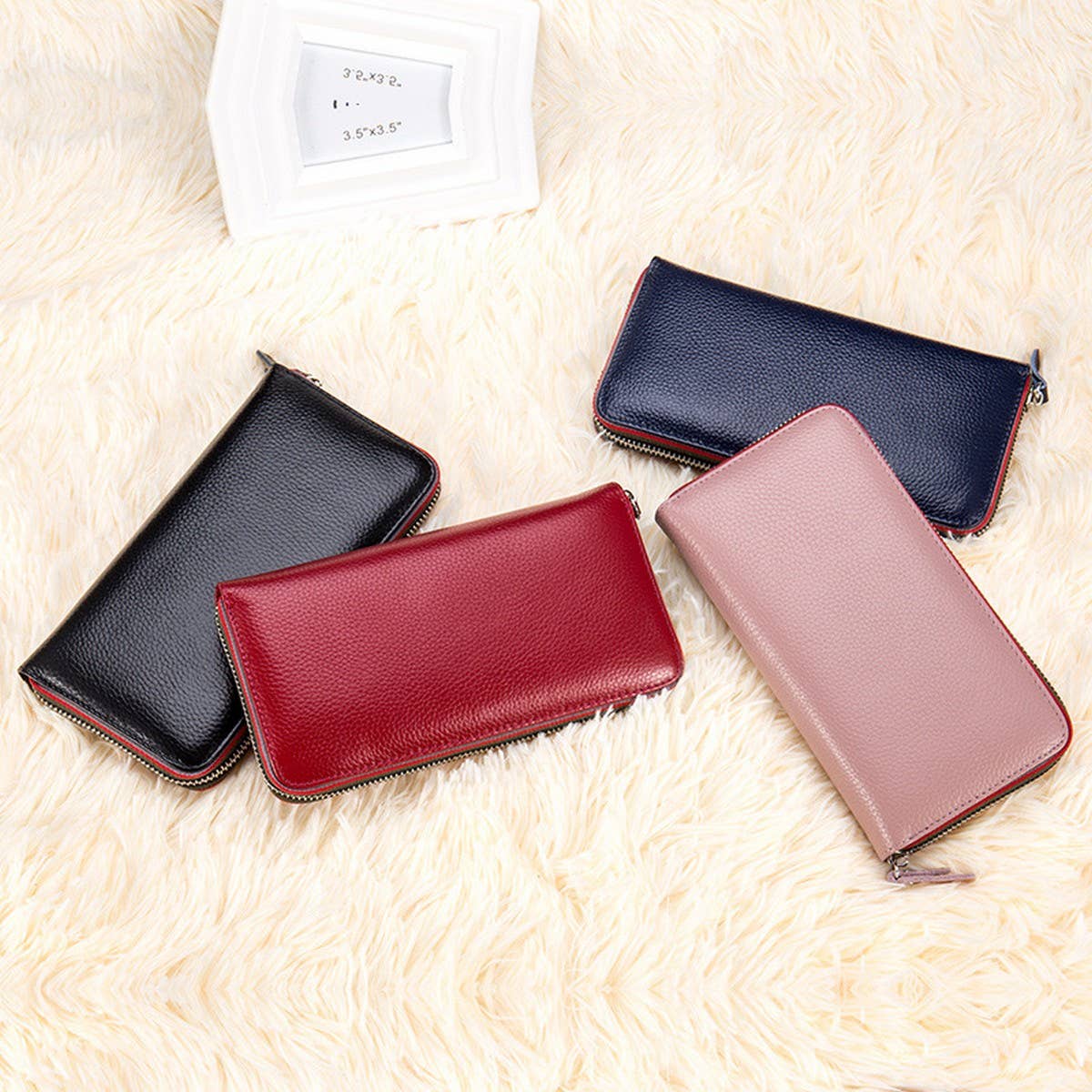 TOP LAYER COWHIDE CASUAL LONG LEATHER WALLET_CWAB3751