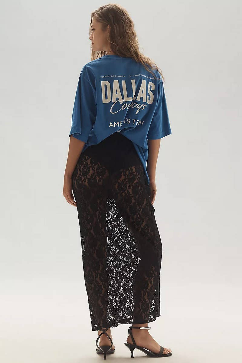 CWBLS0642_LACE HOLLOW OUT JACQUARD SHEER MAXI SKIRT